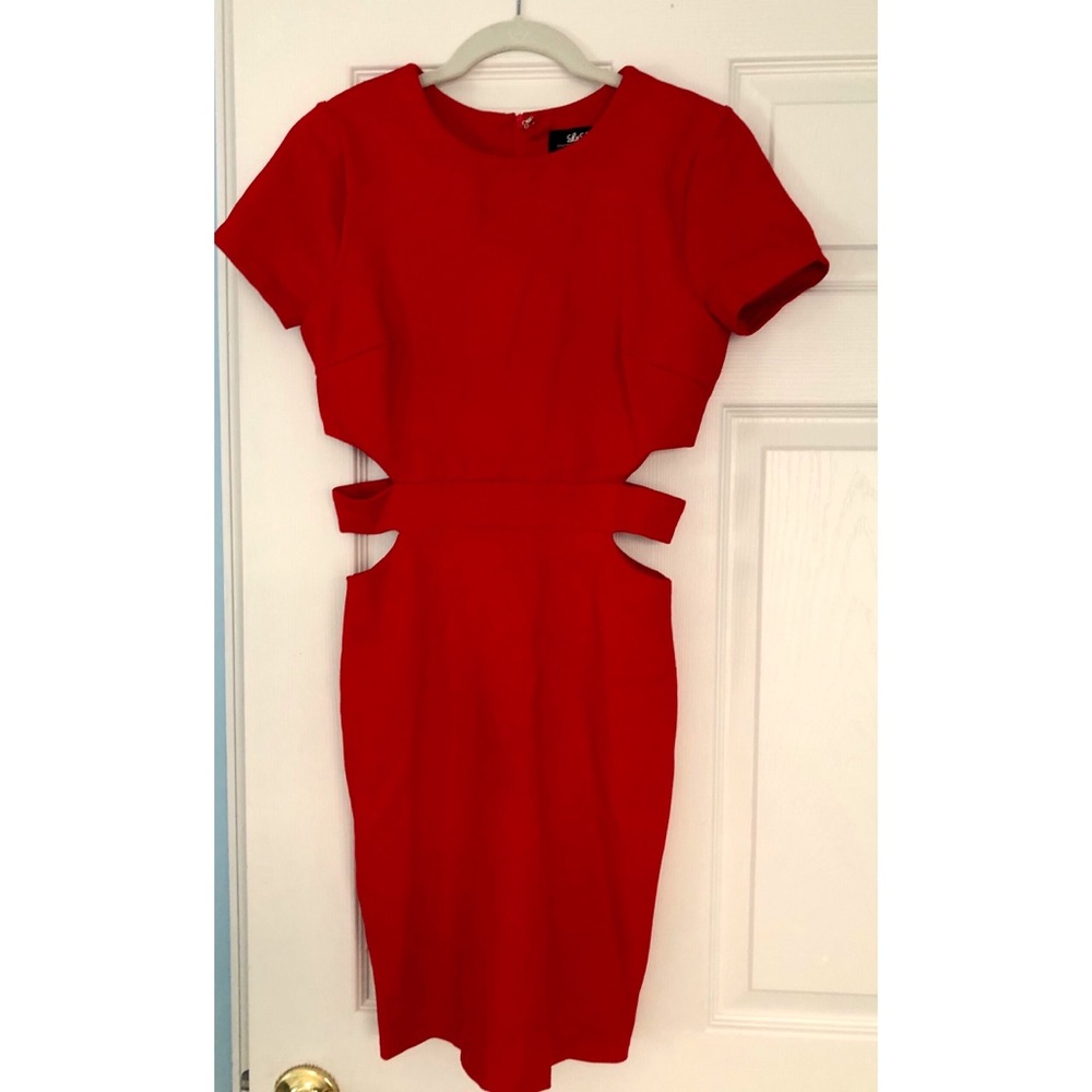 Lulu’s Red Bodycon Cutout Dress